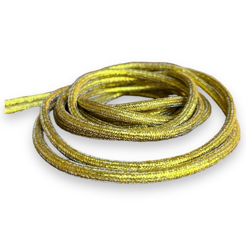 Round Glitter Shoe Laces: Shiny Metallic Sparkle Shoe Strings
